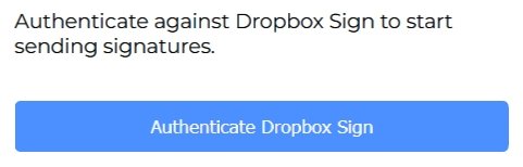 Authenticate with Dropbox Sign